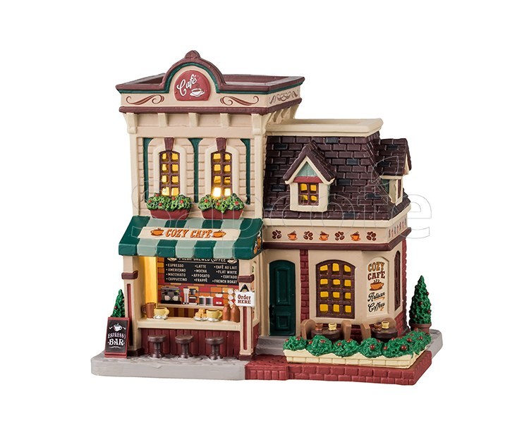 Lemax Cozy Café – Lighted Building for Caddington Village