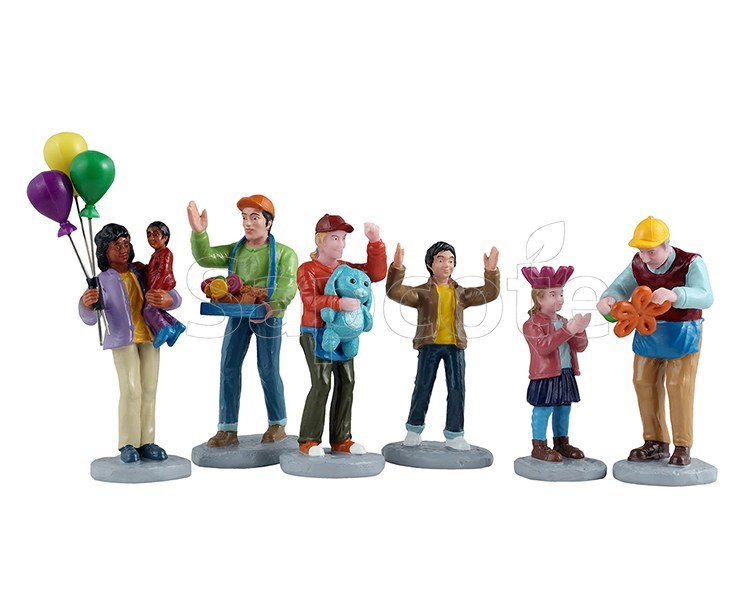 Lemax Fun at the Carnival – Village Figurine Set of 6
