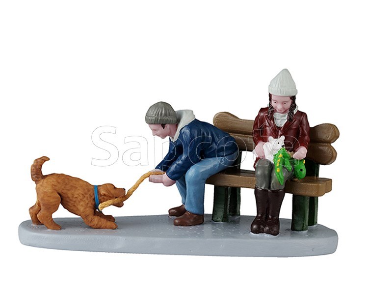 Lemax Playful Pups – Village Figurine