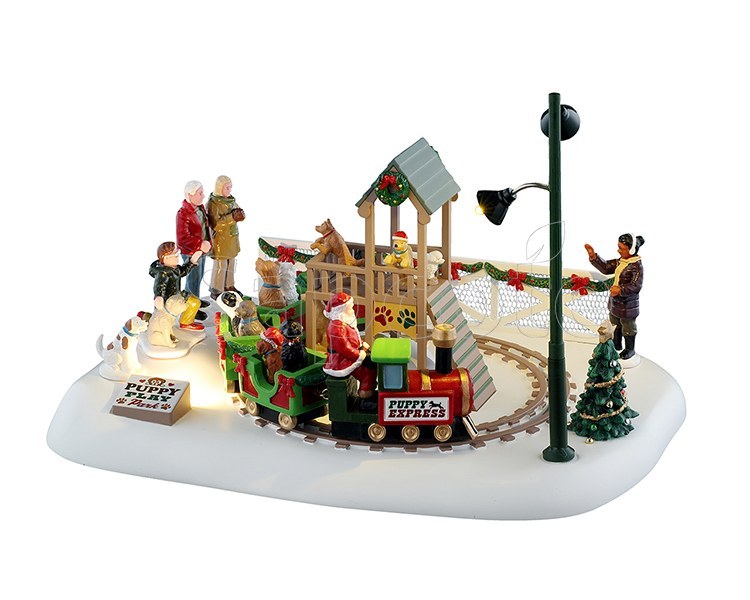 Lemax Puppy Play Park – Village Table Accent