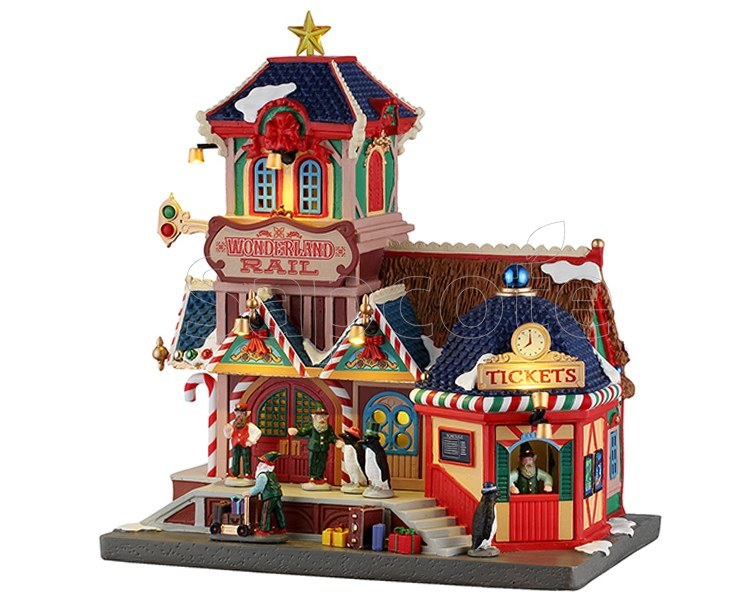 Lemax Wonderland Rail – Lighted Building for Santa’s Wonderland