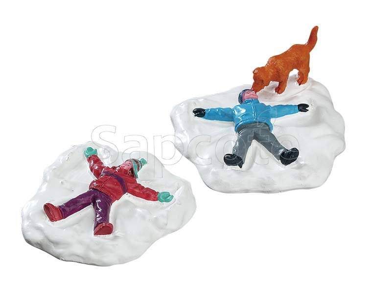 Lemax Snow Angels – Village Figurine Set of 2