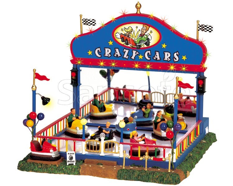 Lemax Crazy Cars – Animated Sights & Sounds Carnival Ride