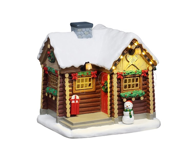 Lemax Snowshoe Cabin – Vail Village Table Accent