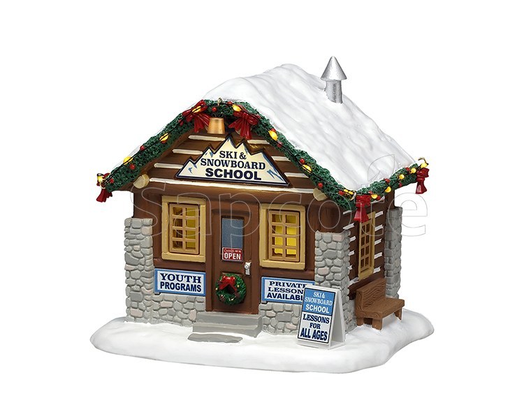 Lemax Ski & Snowboard School – Vail Village Table Accent