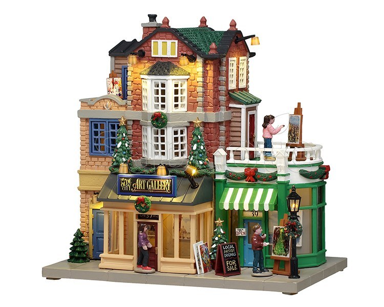 Lemax Olde City Art Gallery – Caddington Lighted Building