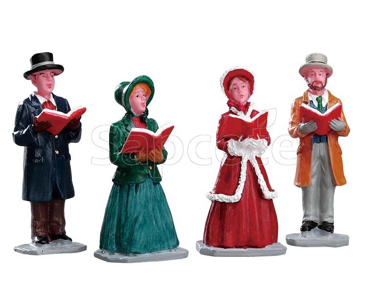 Lemax Christmas Harmony – Village Figurine Set of 4