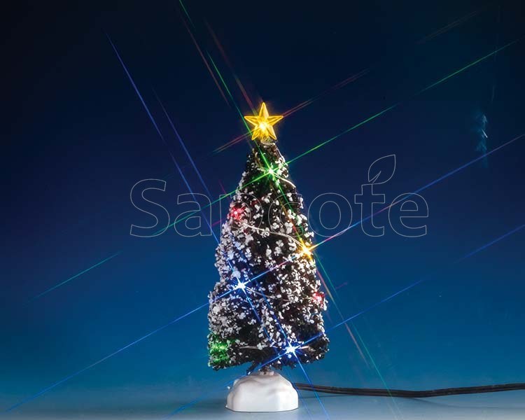 Lemax Multi Light Evergreen Tree (Medium) – Lighted Village Tree