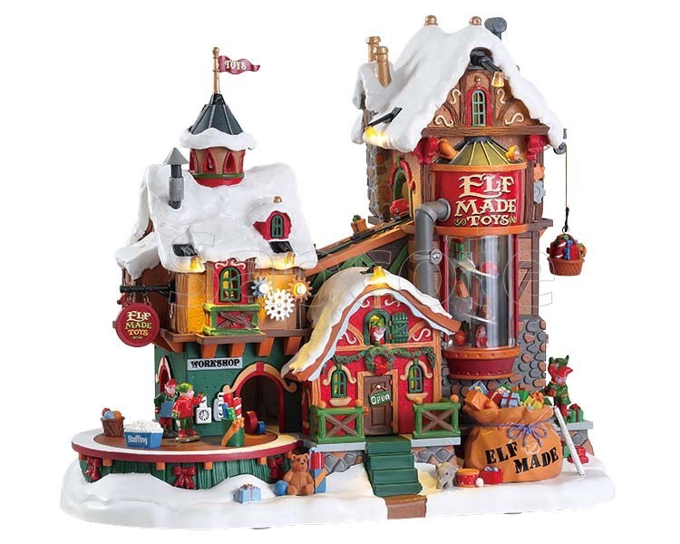 Lemax Elf Made Toy Factory – Animated Sights & Sounds