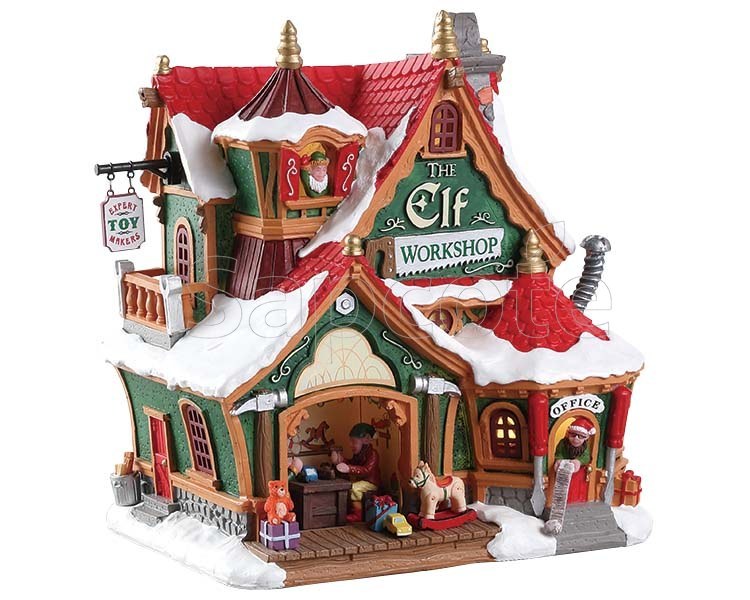 Lemax The Elf Workshop – Lighted Building for Santa’s Wonderland